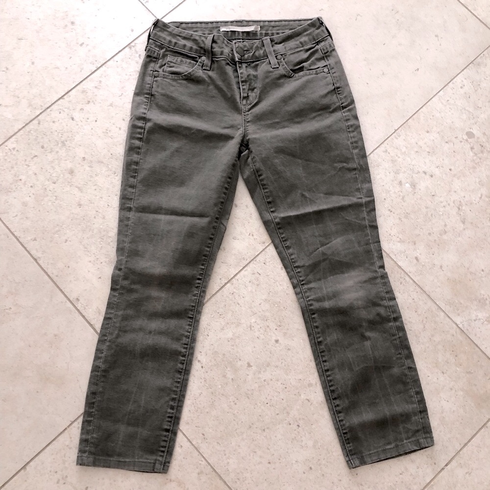 VINCE Gray 5 Pocket Cropped Slim Fit Skinny Jeans Womens